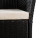 Set mobilier de exterior, 7 piese, negru și maro, poliratan - WALTI WALTI
