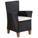 Set mobilier de exterior, 9 piese, negru și maro, poliratan - WALTI WALTI