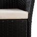 Set mobilier de exterior, 9 piese, negru și maro, poliratan - WALTI WALTI