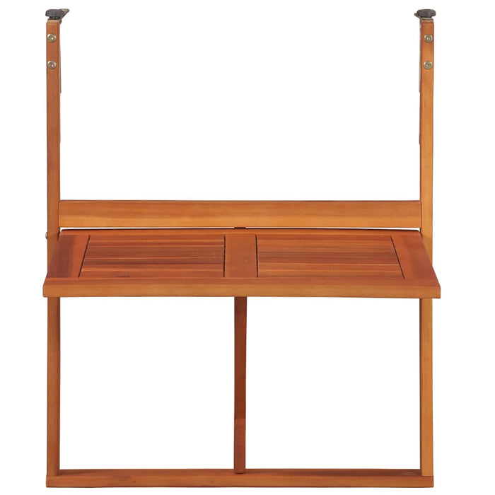 Masă de balcon suspendată, 64,5x44x80 cm, lemn masiv de acacia - WALTI WALTI