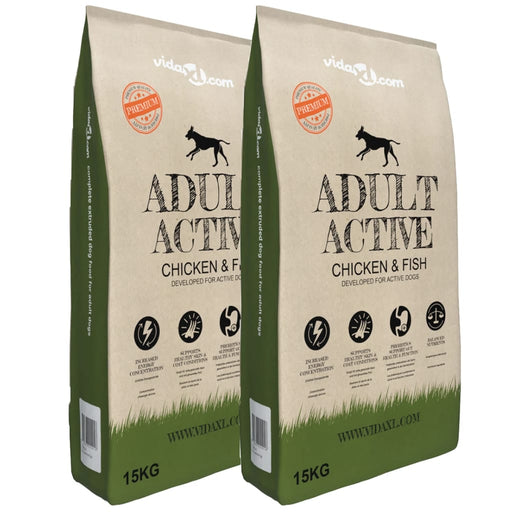 Hrană uscată câini Adult Active Chicken & Fish 2 buc. 30 kg - WALTI WALTI