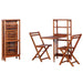 Set mobilier bistro pliabil, 3 piese, lemn masiv de acacia - WALTI WALTI