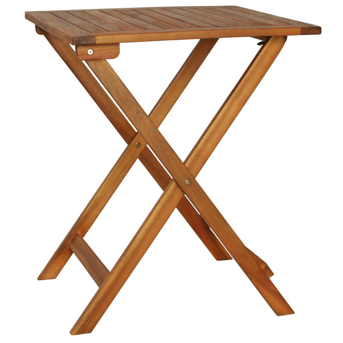 Set bistro pliabil cu perne, 3 piese, lemn masiv de acacia - WALTI WALTI