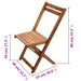 Set mobilier bistro pliabil, 3 piese, lemn masiv de acacia - WALTI WALTI