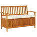Bancă de depozitare grădină 120x63x84 cm lemn masiv salcâm XL - WALTI WALTI
