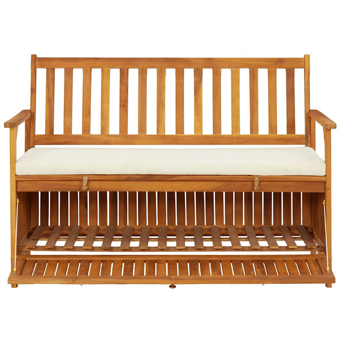 Bancă de depozitare grădină 120x63x84 cm lemn masiv salcâm XL - WALTI WALTI