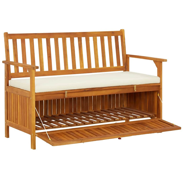 Bancă de depozitare grădină 120x63x84 cm lemn masiv salcâm XL - WALTI WALTI