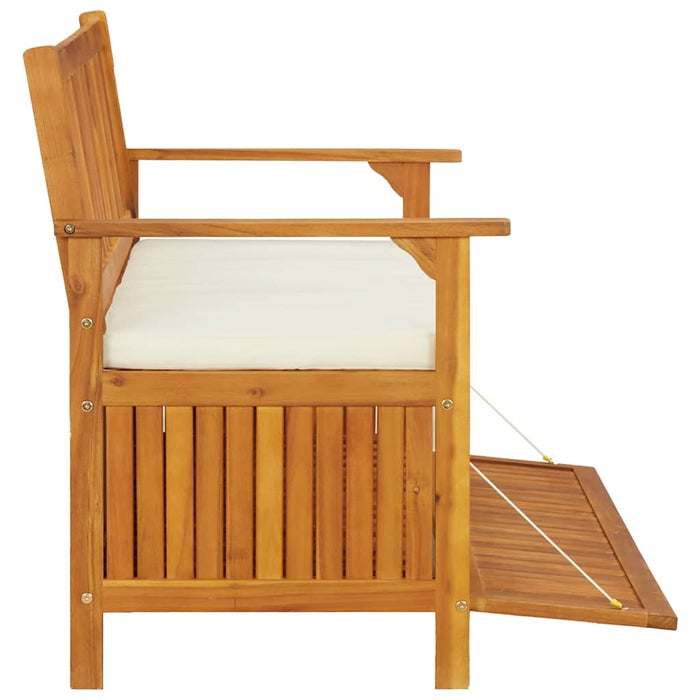 Bancă de depozitare grădină 120x63x84 cm lemn masiv salcâm XL - WALTI WALTI
