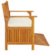 Bancă de depozitare grădină 120x63x84 cm lemn masiv salcâm XL - WALTI WALTI