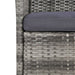 Set mobilier de exterior cu perne, 11 piese, gri, poliratan - WALTI WALTI