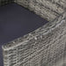 Set mobilier de exterior cu perne, 11 piese, gri, poliratan - WALTI WALTI