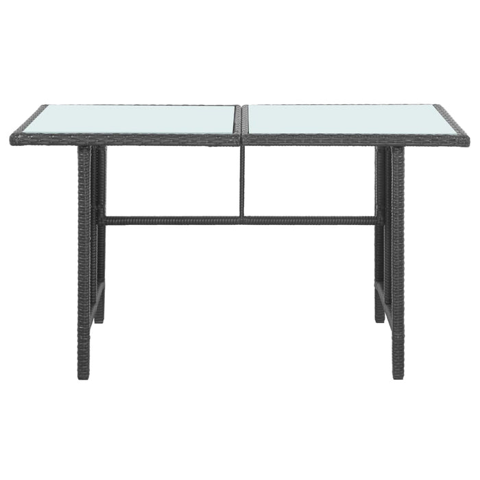 Set mobilier de grădină cu perne, 5 piese, negru, poliratan - WALTI WALTI