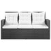 Set mobilier de grădină cu perne, 5 piese, negru, poliratan - WALTI WALTI