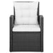 Set mobilier de grădină cu perne, 5 piese, negru, poliratan - WALTI WALTI