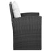 Set mobilier de grădină cu perne, 5 piese, negru, poliratan - WALTI WALTI
