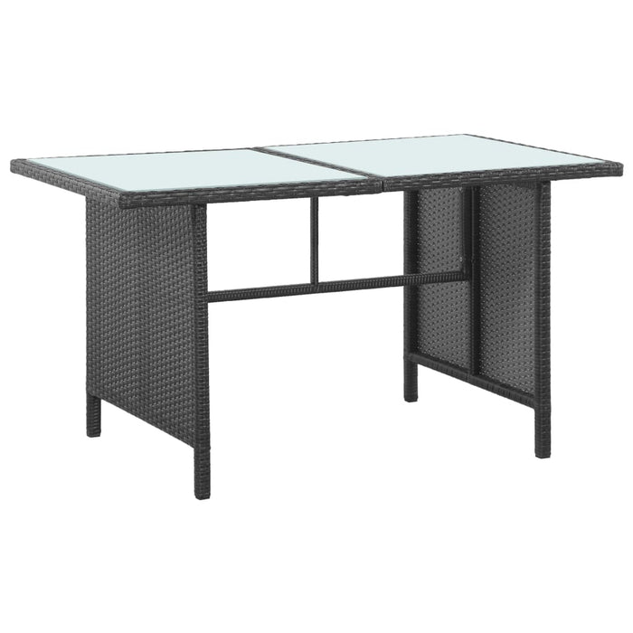 Set mobilier de grădină cu perne, 5 piese, negru, poliratan - WALTI WALTI