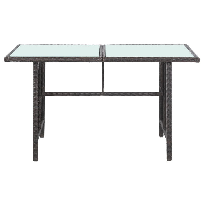 Set mobilier de grădină cu perne, 5 piese, maro, poliratan WALTI