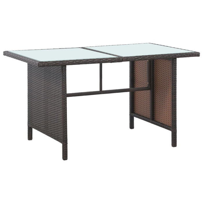 Set mobilier de grădină cu perne, 5 piese, maro, poliratan WALTI