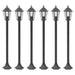 Stâlp iluminare grădină, 6 buc., bronz, 110 cm, aluminiu, E27 - WALTI WALTI