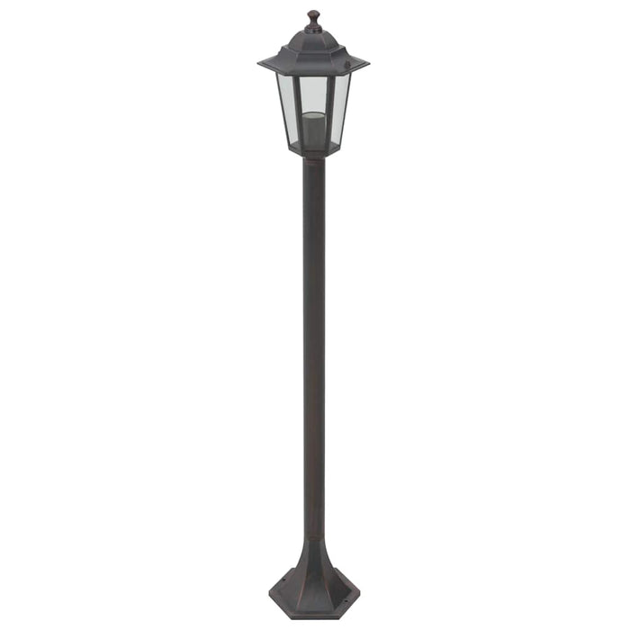 Stâlp iluminare grădină, 6 buc., bronz, 110 cm, aluminiu, E27 - WALTI WALTI