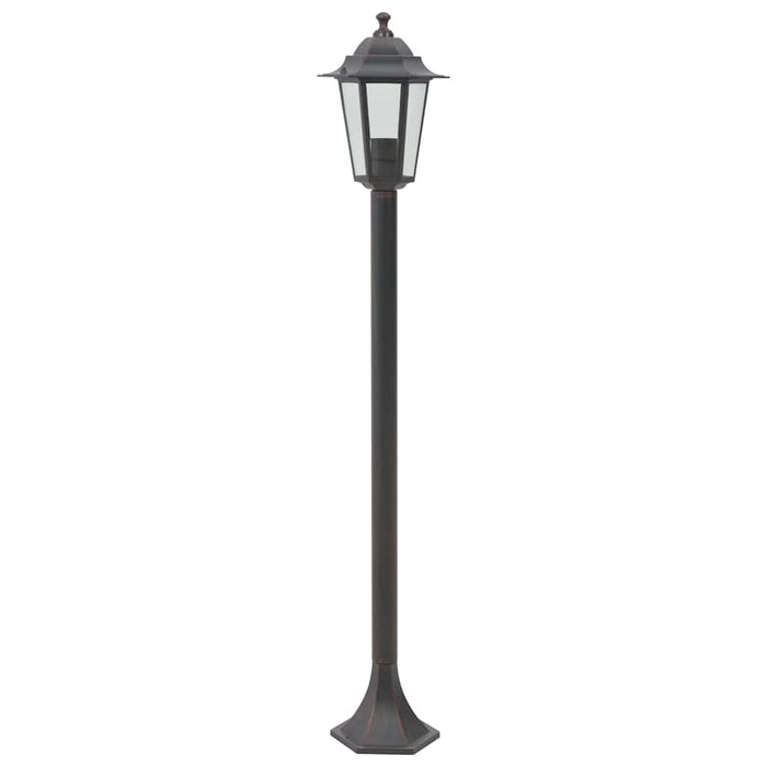 Stâlp iluminare grădină, 6 buc., bronz, 110 cm, aluminiu, E27 - WALTI WALTI