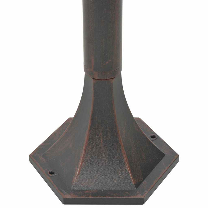 Stâlp iluminare grădină, 6 buc., bronz, 110 cm, aluminiu, E27 - WALTI WALTI