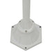 Stâlp cu lumini de grădină E27 220 cm, aluminiu 2 lămpi, alb - WALTI WALTI