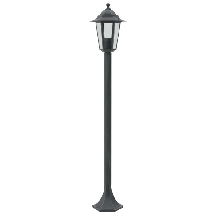 Stâlp iluminare grădină 6 buc. E27 110 cm aluminiu verde închis - WALTI WALTI