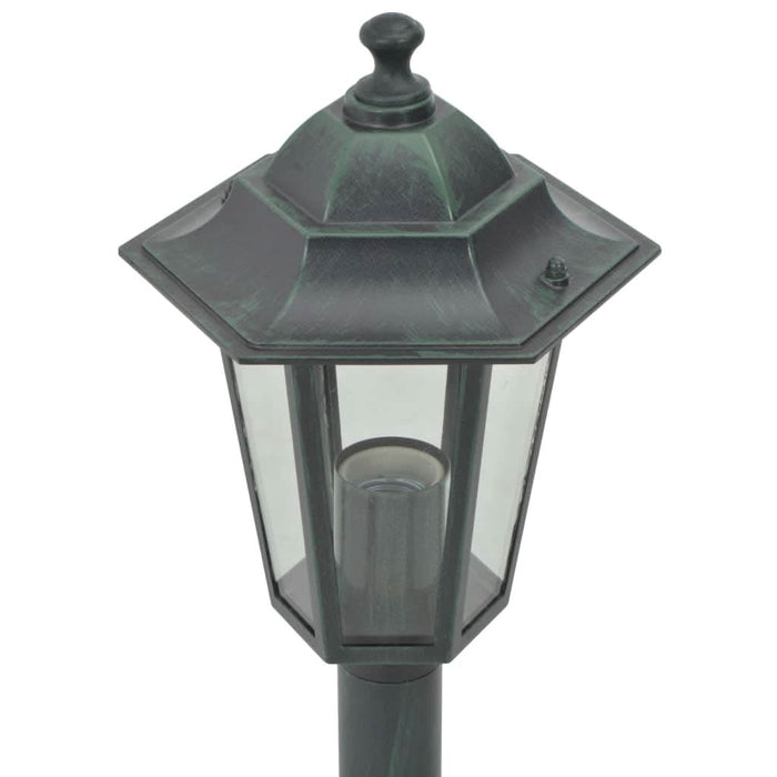 Stâlp iluminare grădină 6 buc. E27 110 cm aluminiu verde închis - WALTI WALTI