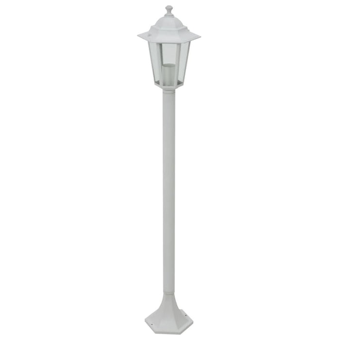 Stâlp iluminare grădină, 6 buc., alb, 110 cm, aluminiu, E27 - WALTI WALTI