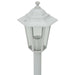 Stâlp iluminare grădină, 6 buc., alb, 110 cm, aluminiu, E27 - WALTI WALTI