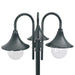 Stâlp iluminat grădină E27 220cm aluminiu 3 lămpi verde închis - WALTI WALTI