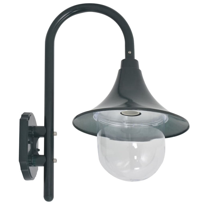Lampă de perete de grădină E27, verde închis, 42 cm, aluminiu - WALTI WALTI