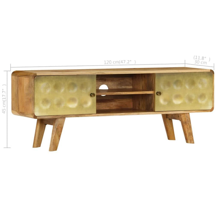 Comodă TV, 120 x 30 x 45 cm, lemn masiv de mango - WALTI WALTI