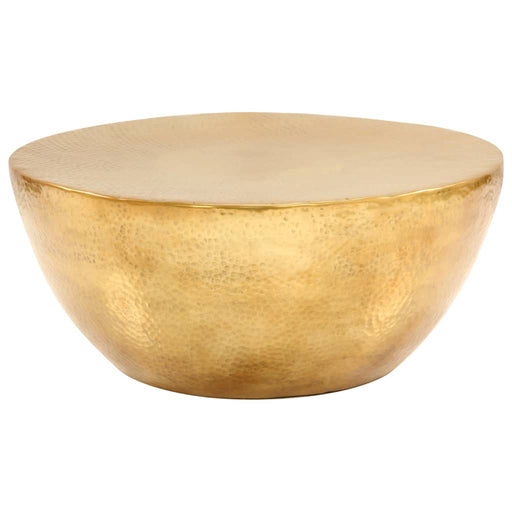 Măsuță de cafea, alamă, 70 x 30 cm, aluminiu bătut cu ciocanul - WALTI WALTI