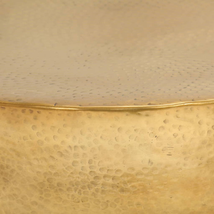 Măsuță de cafea, alamă, 70 x 30 cm, aluminiu bătut cu ciocanul - WALTI WALTI