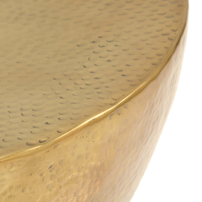 Măsuță de cafea, alamă, 70 x 30 cm, aluminiu bătut cu ciocanul - WALTI WALTI