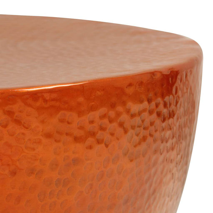Măsuță de cafea, arămiu, 70 x 30 cm, aluminiu bătut cu ciocanul WALTI