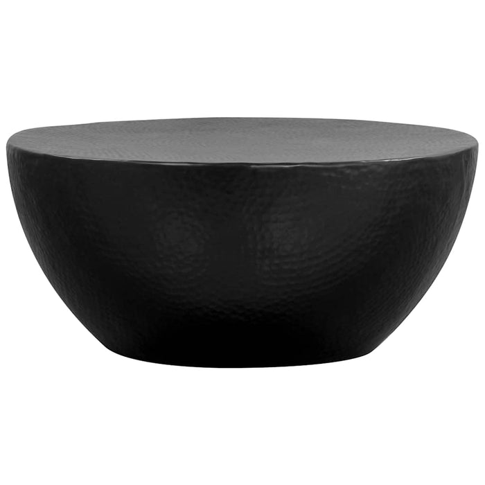 Măsuță de cafea, negru, 70 x 30 cm, aluminiu bătut cu ciocanul WALTI