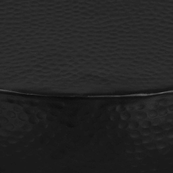 Măsuță de cafea, negru, 70 x 30 cm, aluminiu bătut cu ciocanul WALTI