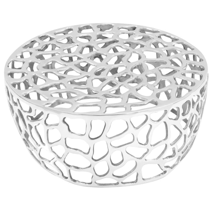Măsuță de cafea, argintiu, 70 x 30 cm, aluminiu turnat - WALTI WALTI