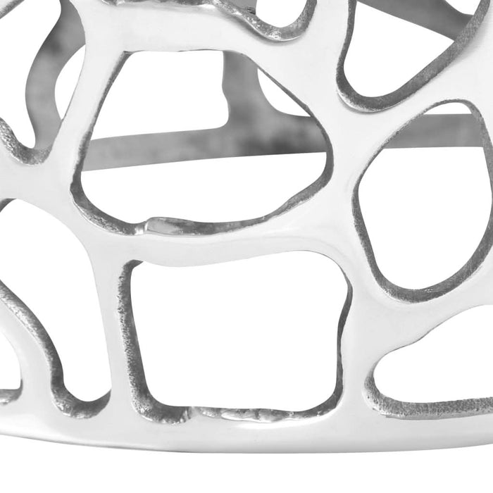 Măsuță de cafea, argintiu, 70 x 30 cm, aluminiu turnat - WALTI WALTI