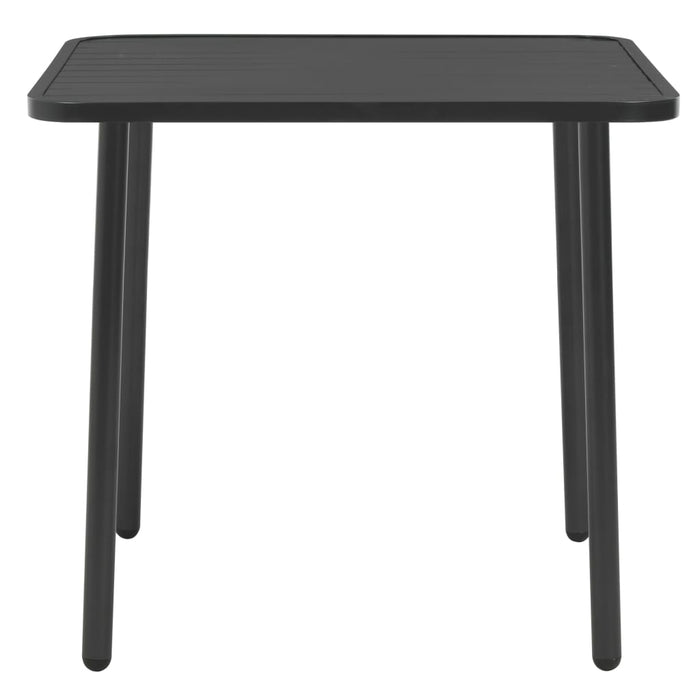 Set mobilier de exterior, 5 piese, gri închis, oțel - WALTI WALTI