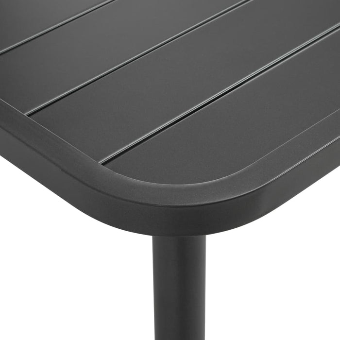 Set mobilier de exterior, 5 piese, gri închis, oțel - WALTI WALTI