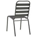 Set mobilier de exterior, 5 piese, gri închis, oțel - WALTI WALTI