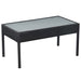 Set mobilier de grădină cu perne, 5 piese, negru, poliratan - WALTI WALTI