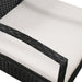 Set mobilier de grădină cu perne, 5 piese, negru, poliratan - WALTI WALTI