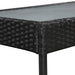 Set mobilier de grădină cu perne, 5 piese, negru, poliratan - WALTI WALTI