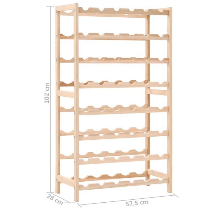 Suport sticle de vin, lemn de cedru, 57,5 x 28 x 102 cm - WALTI WALTI
