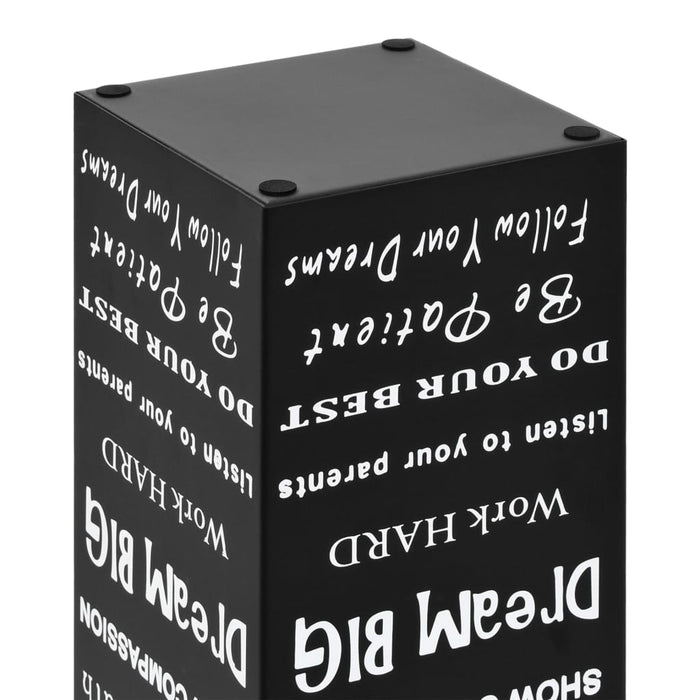 Suport de umbrele, cu text, oțel, negru - WALTI WALTI